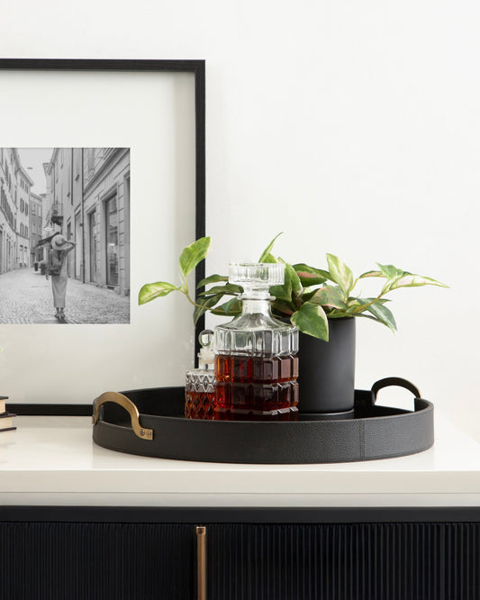 Oxbury Round Tray with Handles